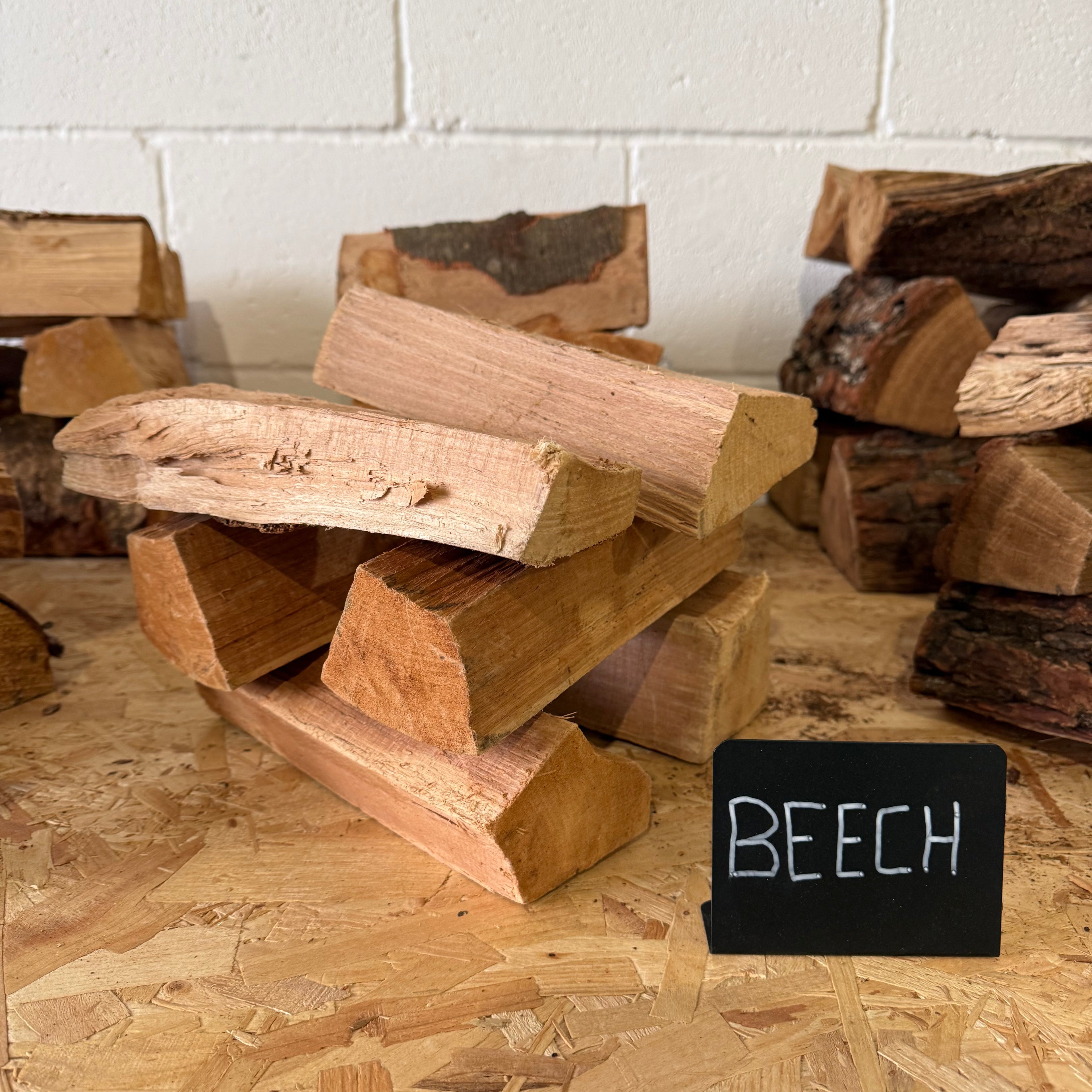 Beech Firewood Stacked
