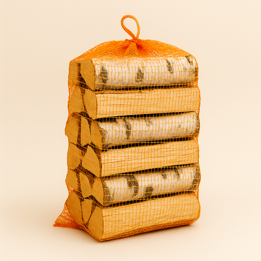Birch Firewood Log Net