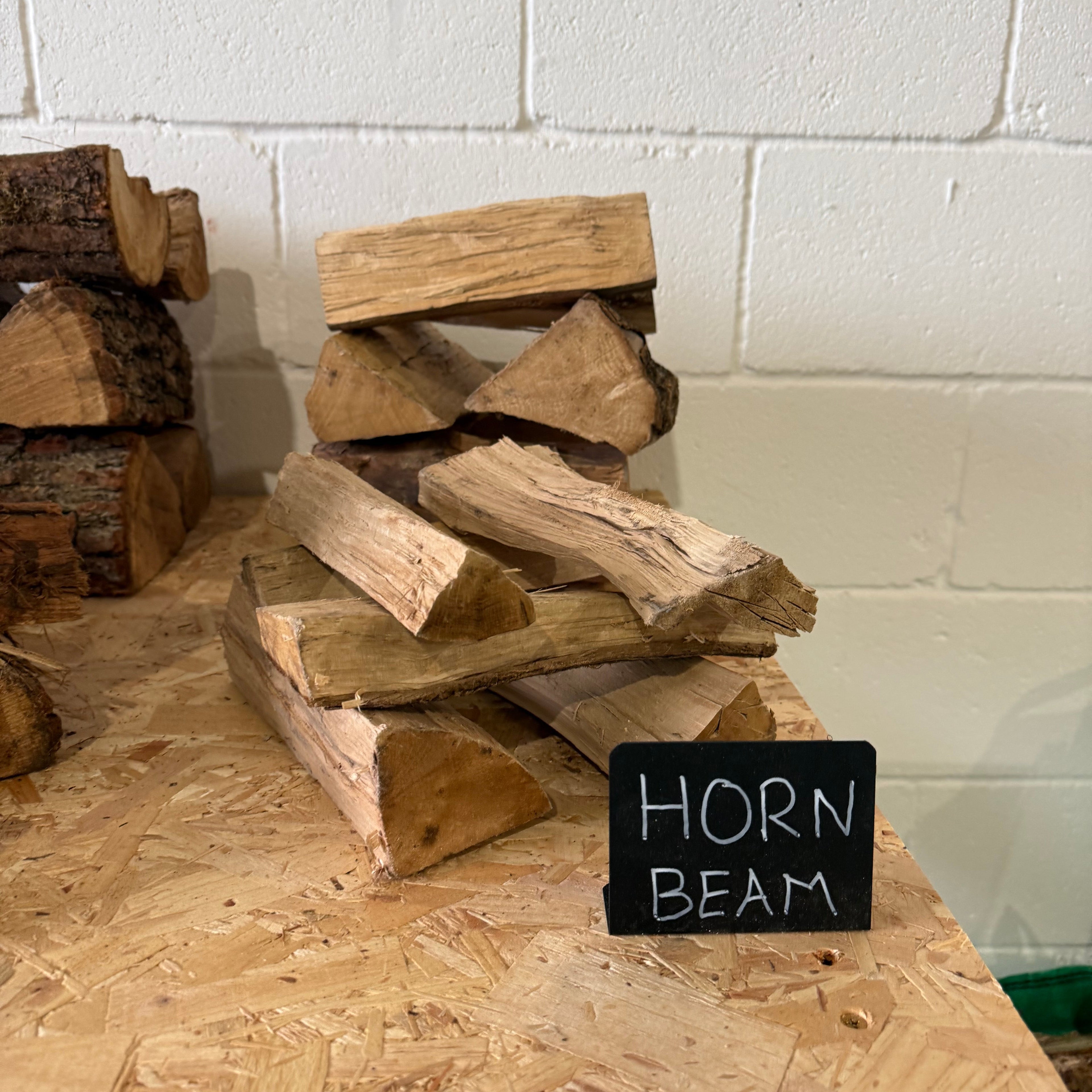 Hornbeam Logs Stacked