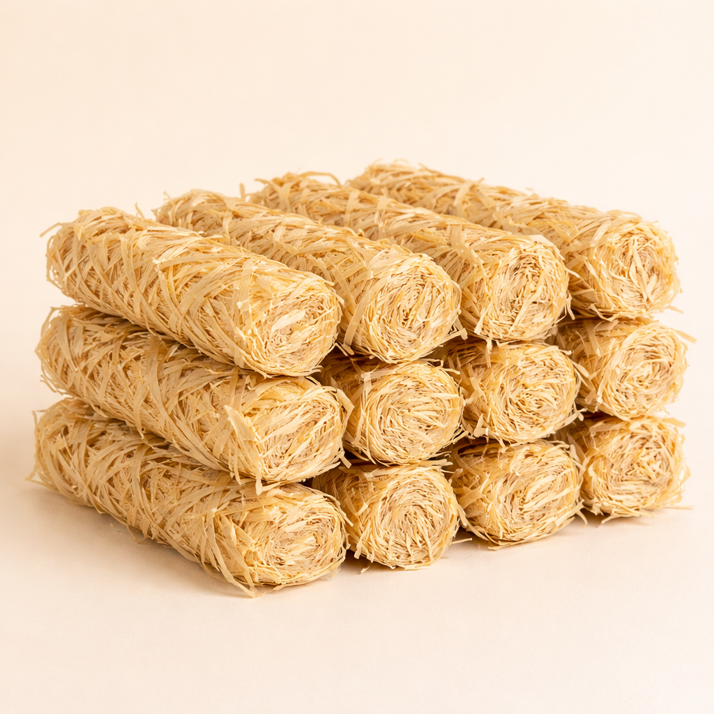 Natural fire lighters  on a beige background